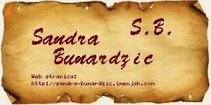 Sandra Bunardžić vizit kartica
